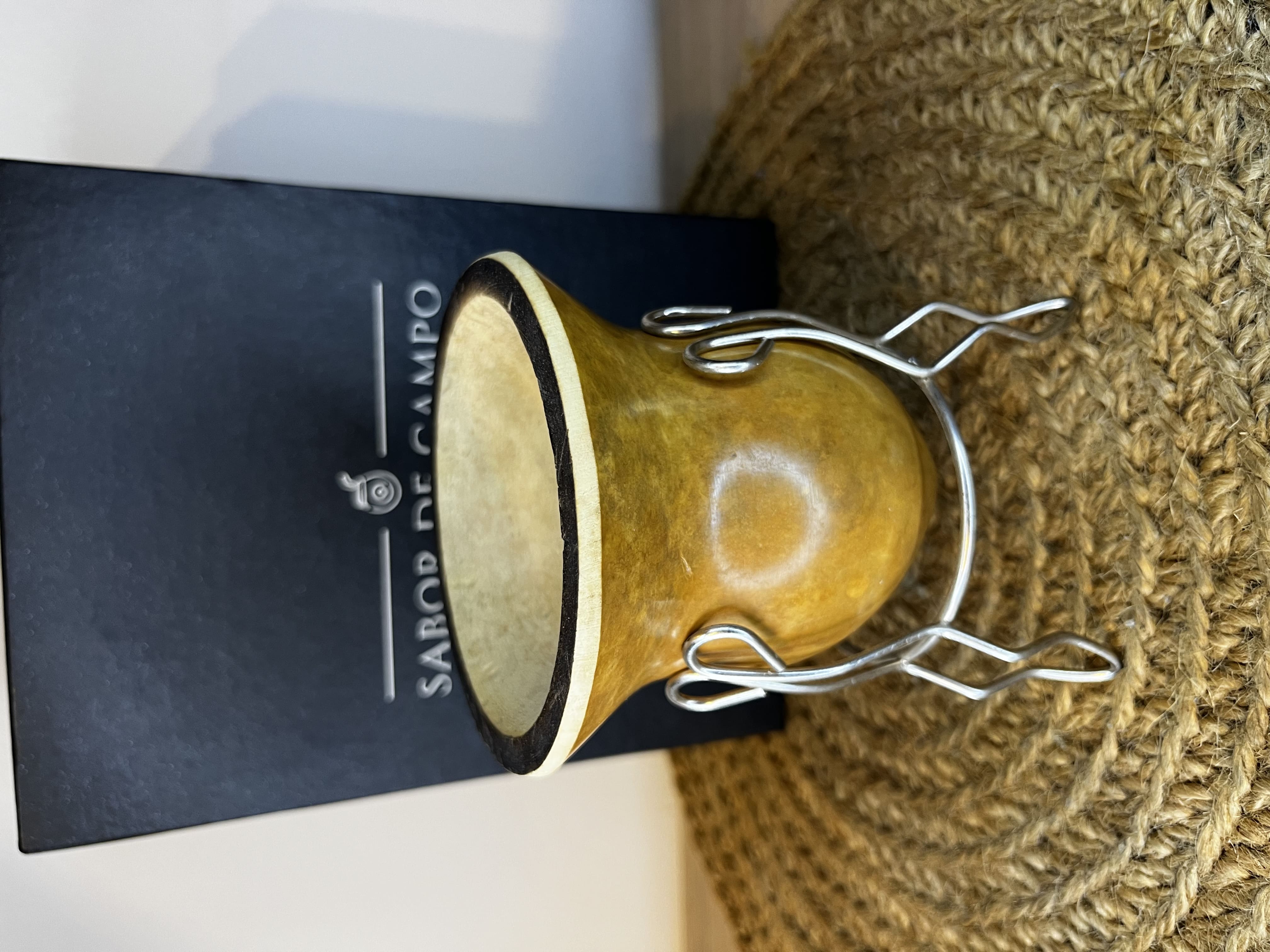 CALABAZA CON BASE METALICA