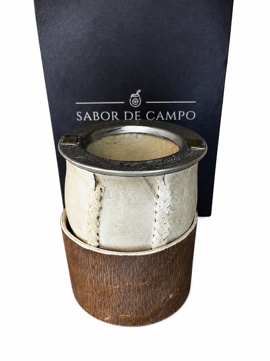 CAMIONERO CUERO CRUDO CON APLIQUES