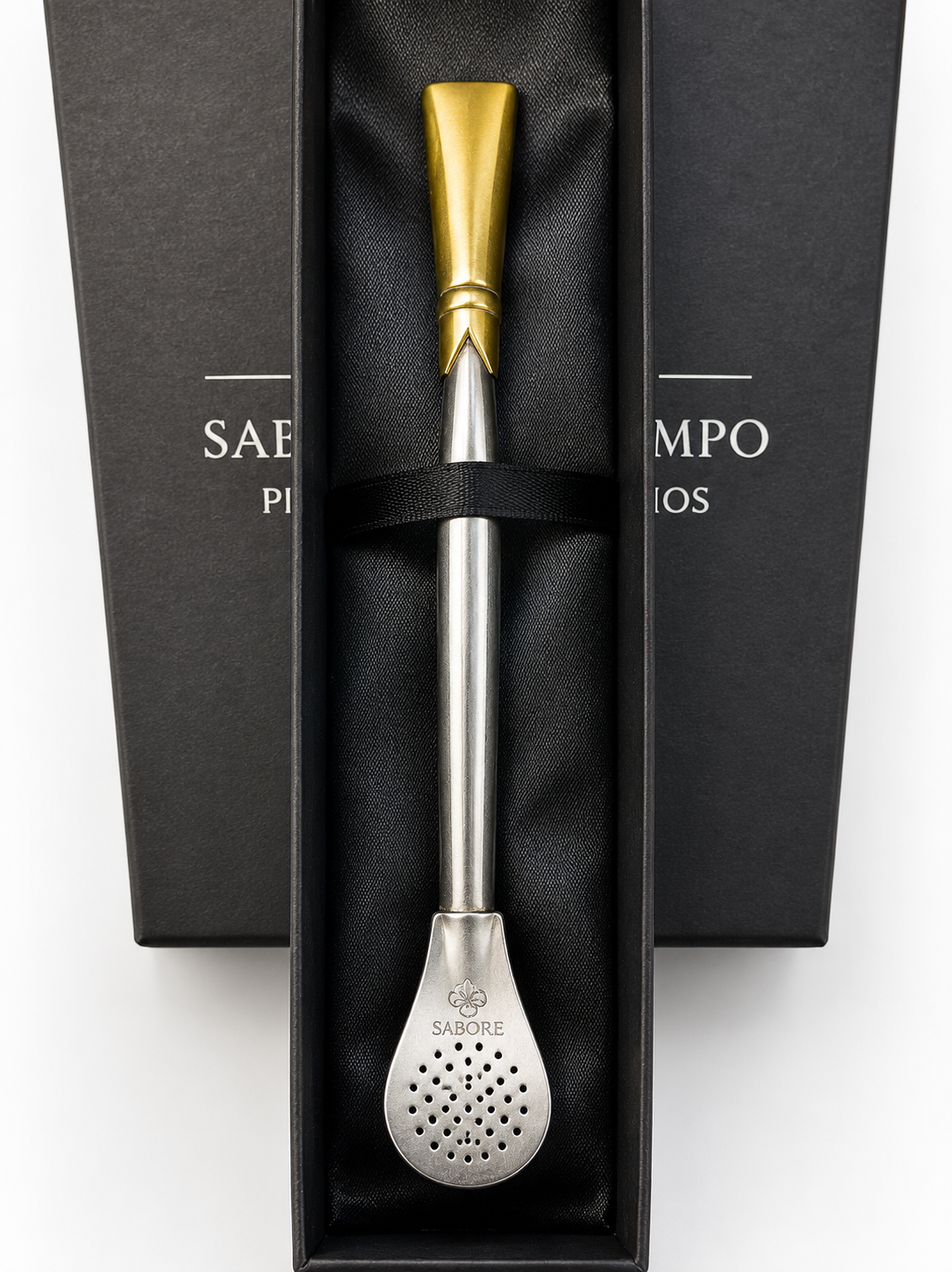 BOMBILLA DE ALPACA Y BRONCE