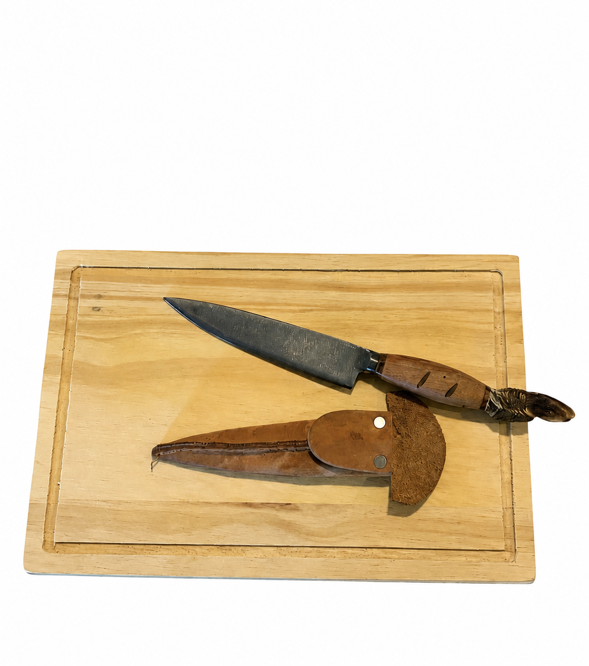 Combo tabla cuchillo grabado